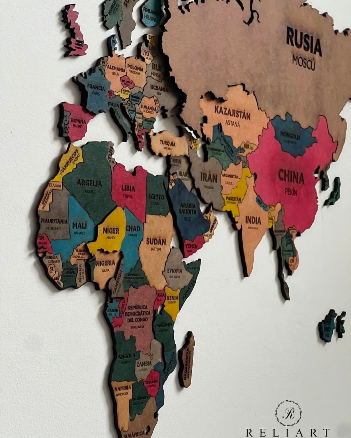 Mapa lugares en los que hemos estado
