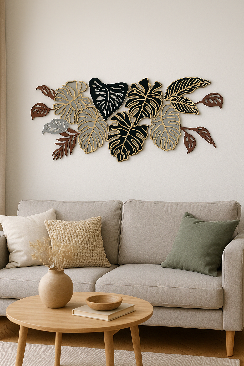Arte Hojas tropicales multicapa